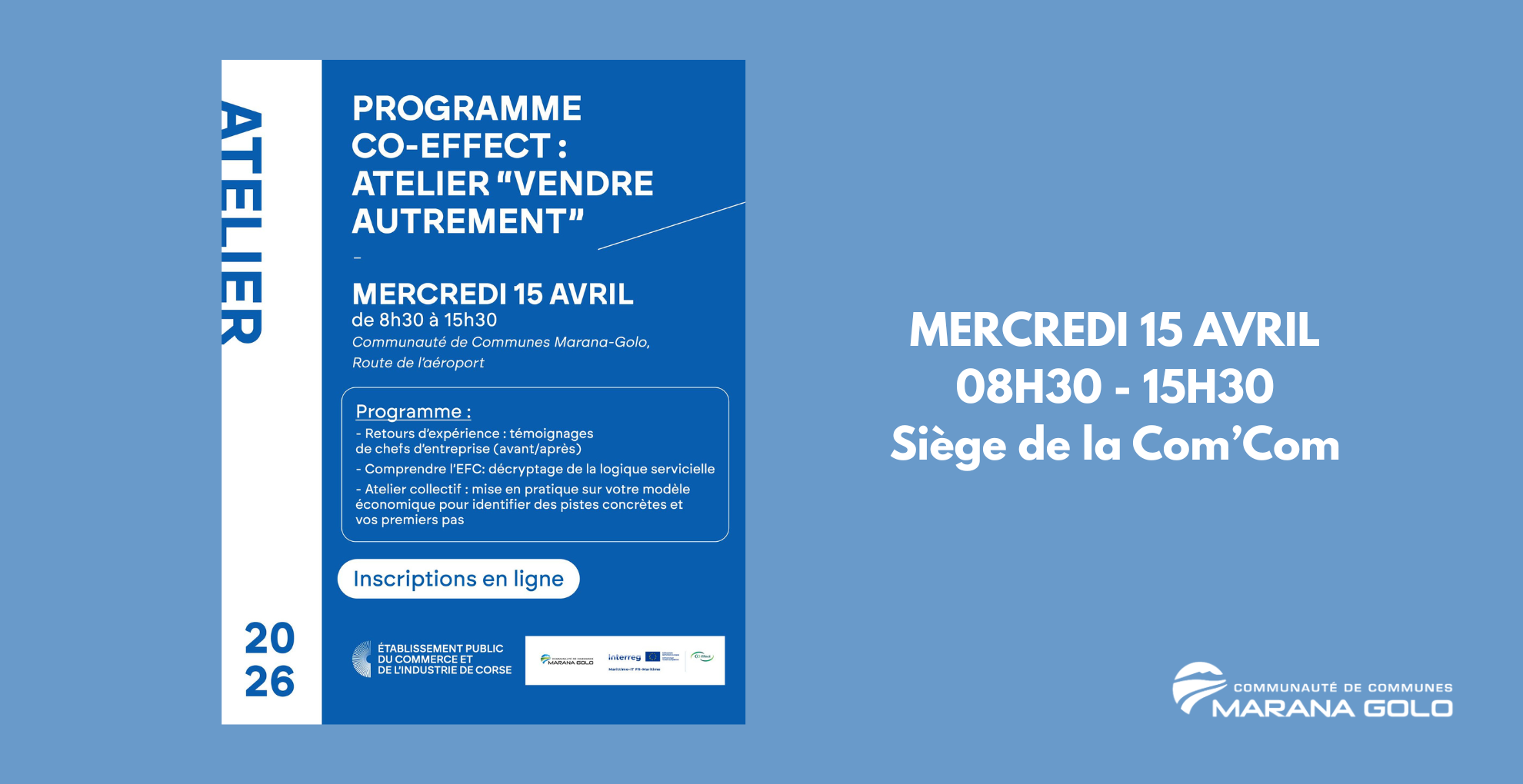 Atelier CO-EFFECT | 15/04/2026 | Siège de la CCMG
